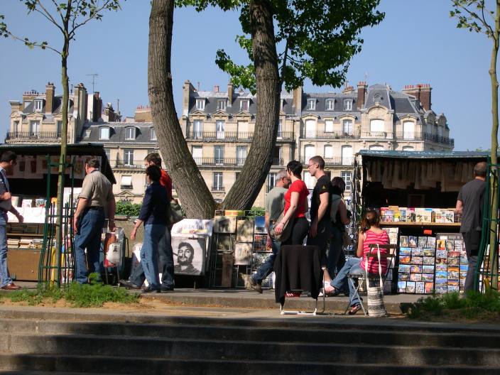  promeneurs et bouquinistes